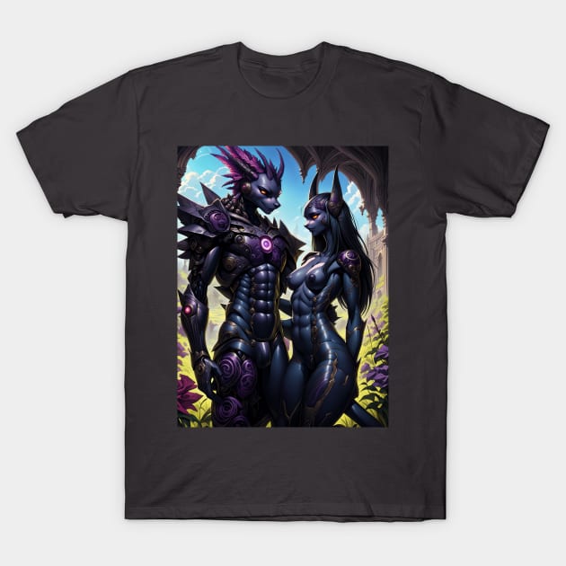 Cyborg Coupling T-Shirt by VoidXedis